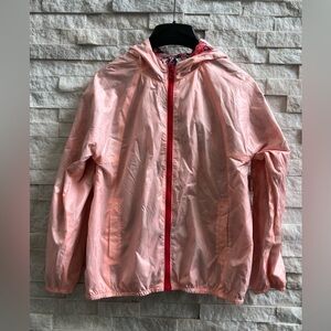 Zara Girls Collection Pink/Floral Rain Jacket Windbreaker ~ Sz 9/10 ~ Reversible